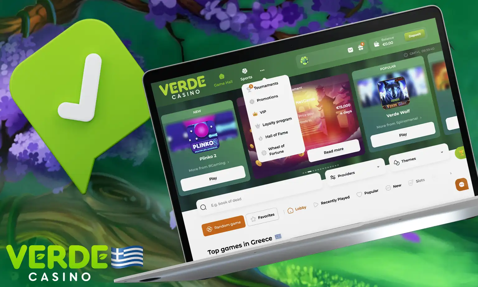 Όλα τα προνόμια του Verde Casino